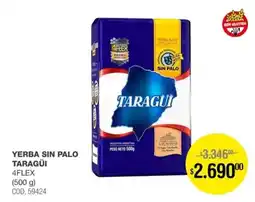 Atomo Conviene Taragüi yerba sin palo 4flex oferta