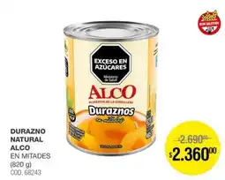 Atomo Conviene Alco duraznos en mitades oferta