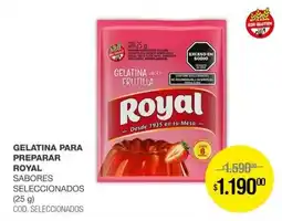Atomo Conviene Royal gelatina para preparar sabores seleccionados oferta