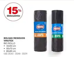 Atomo Conviene Virutex bolsas residuos oferta