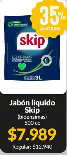 Supermercados Aiello Skip jabón líquido (bioenzimas) oferta