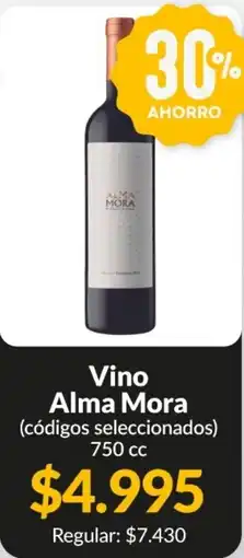 Supermercados Aiello Alma Mora vino oferta
