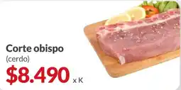 Supermercados Aiello Corte obispo (cerdo) oferta
