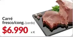 Supermercados Aiello Carré fresco/cong. (cerdo) oferta