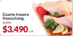 Supermercados Aiello Cuarto trasero fresco/cong. (pollo) oferta