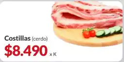 Supermercados Aiello Costillas (cerdo) oferta