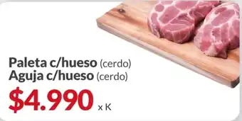 Supermercados Aiello Paleta c/hueso (cerdo) Aguja c/hueso (cerdo) oferta