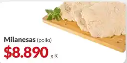 Supermercados Aiello Milanesas (pollo) oferta