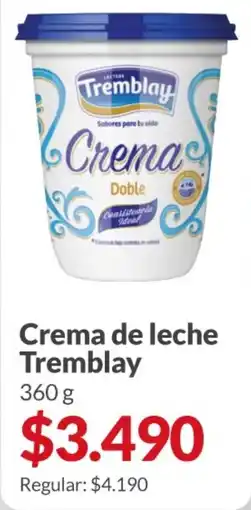 Supermercados Aiello Tremblay crema de leche doble oferta