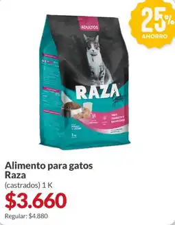 Supermercados Aiello Raza alimento para gatos (castrados) oferta