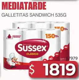 Masivos Sussex galletitas sandwich oferta