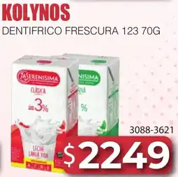 Masivos Kolynos dentífrico frescura 123 oferta