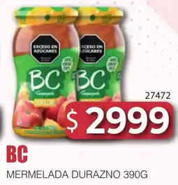 Masivos Bc mermelada durazno oferta
