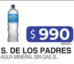 Masivos S. de los padres agua mineral sin gas oferta