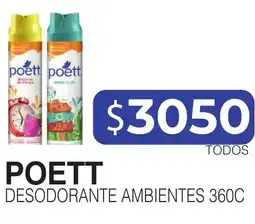 Masivos Poett desodorante ambientes 360c oferta