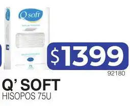 Masivos Q' soft hisopos 75u oferta
