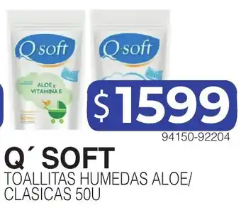 Masivos Q' soft toallitas humedas aloe/ clasicas oferta