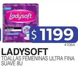 Masivos Ladysoft toallas femeninas ultra fina suave 8u oferta