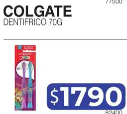Masivos Colgate dentifrico 70g oferta