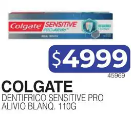 Masivos Colgate dentifrico sensitive pro alivio blanq. oferta