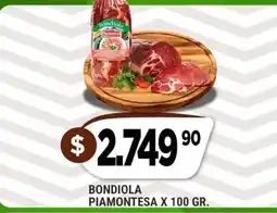Supermercados Mayor Bondiola piemontesa oferta