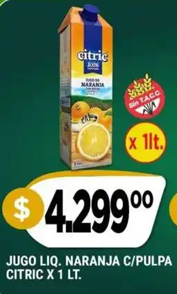 Supermercados Mayor Citric jugo liq. naranja c/pulpa oferta