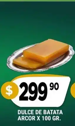 Supermercados Mayor Arcor dulce de batata oferta