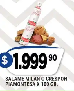 Supermercados Mayor Salame milan o crespon piemontesa oferta