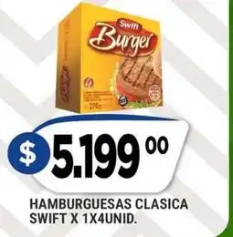 Supermercados Mayor Swift hamburguesas clasica oferta