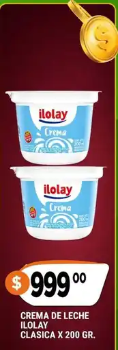 Supermercados Mayor Ilolay crema de leche clasica oferta