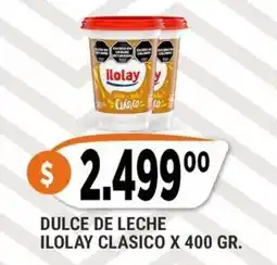 Supermercados Mayor Ilolay dulce de leche clasico oferta