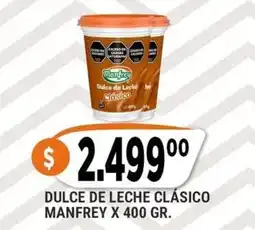 Supermercados Mayor Manfrey dulce de leche clásico oferta