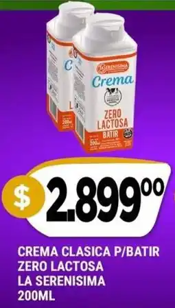 Supermercados Mayor La serenisima crema clasica p/batir oferta