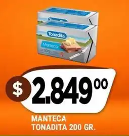 Supermercados Mayor Tonadita manteca oferta
