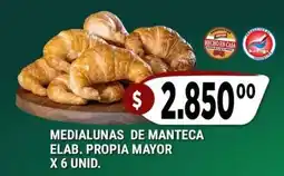 Supermercados Mayor Medialunas de manteca oferta