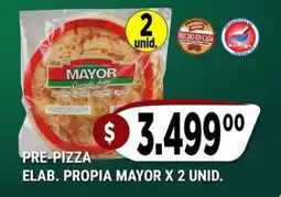 Supermercados Mayor Mayor pre-pizza oferta