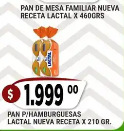 Supermercados Mayor Lactal pan de mesa familiar nueva receta oferta