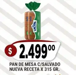 Supermercados Mayor Lactal pan de mesa c/salvado oferta