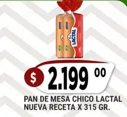 Supermercados Mayor Lactal pan de mesa chico oferta