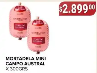 Supermercados Mayor Campo austral mortadela mini oferta
