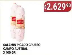 Supermercados Mayor Campo austral salamin picado grueso oferta