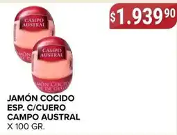 Supermercados Mayor Campo austral jamón cocido esp. c/cuerro oferta