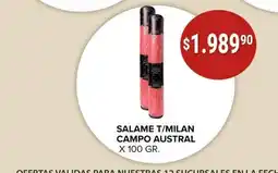 Supermercados Mayor Campo austral salame t/milan oferta