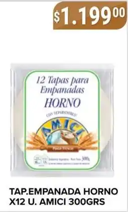 Supermercados Mayor Amici tapas para empanadas horno oferta