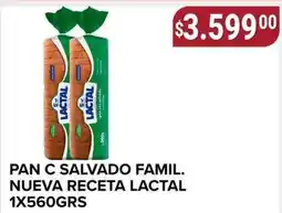 Supermercados Mayor Lactal pan c salvado famil oferta