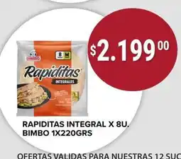 Supermercados Mayor Bimbo rapiditas integrales oferta