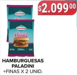 Supermercados Mayor Paladini hamburguesas + finas oferta