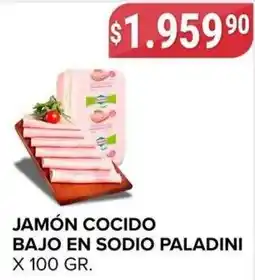 Supermercados Mayor Paladini jamón cocido bajo en sodio oferta