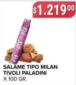 Supermercados Mayor Tivoli paladini salame tipo milan oferta
