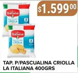 Supermercados Mayor La italiana tapa p/pascualina criolla oferta